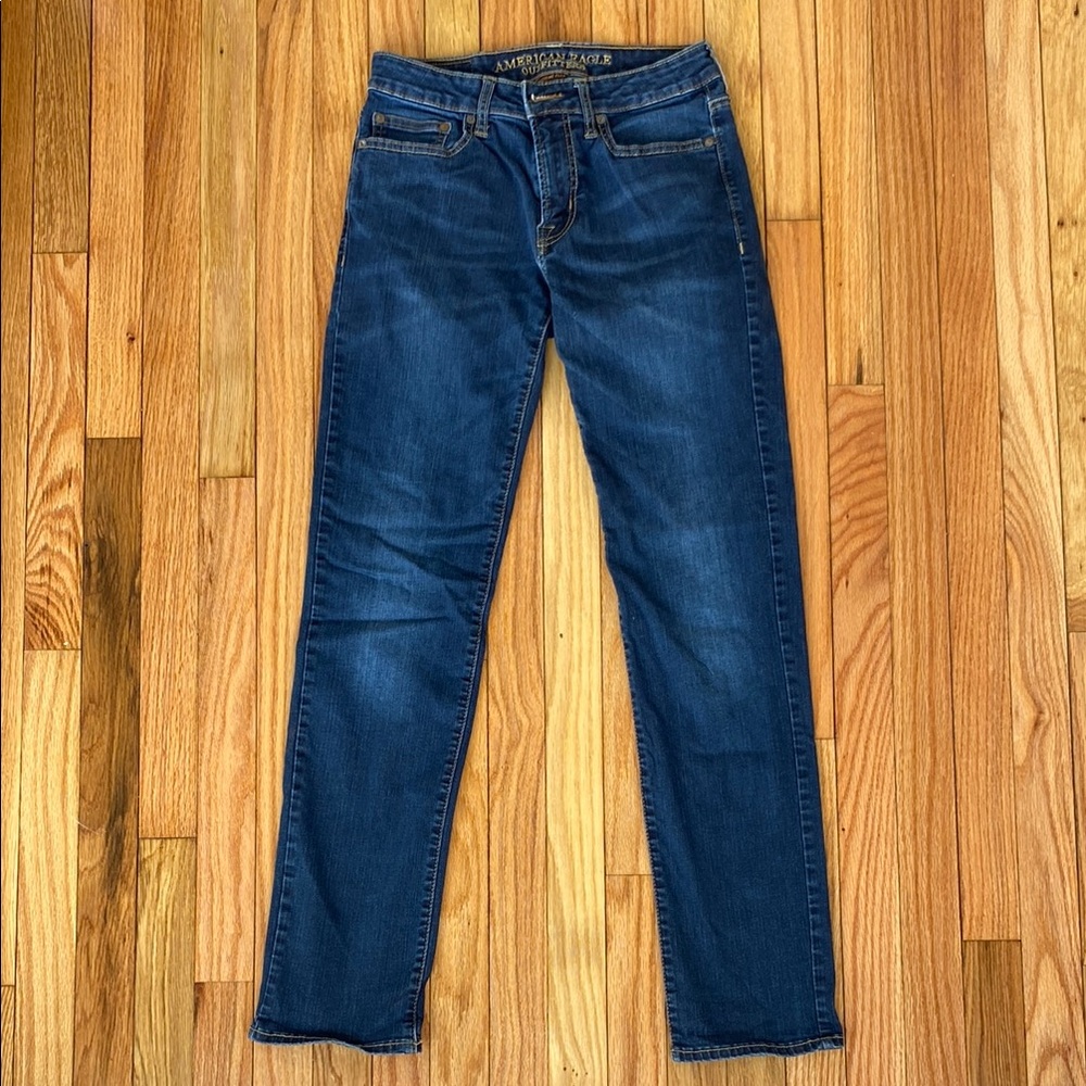 American Eagle Men's 28x32 Slim Straight Blue Jeans